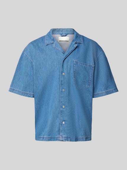 ARMEDANGELS Oversized jeansoverhemd van een mix van katoen en lyocell Jeansblauw - 2