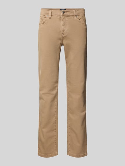 MCNEAL Slim Fit Jeans im 5-Pocket-Design Hellbraun 2