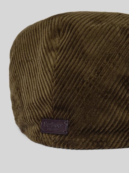 Barbour Schiebermütze aus Baumwoll-Cord Modell 'WESTDALE' Oliv 2
