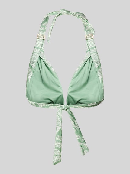 Barts Top bikini z wiązaniem na szyi model ‘Akamu’ Zielony 3
