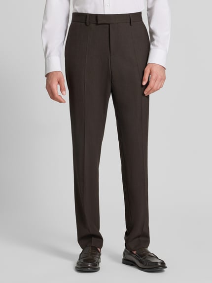 BOSS Slim Fit Anzug mit Schurwoll-Anteil Modell 'HUGE' Dunkelbraun 6