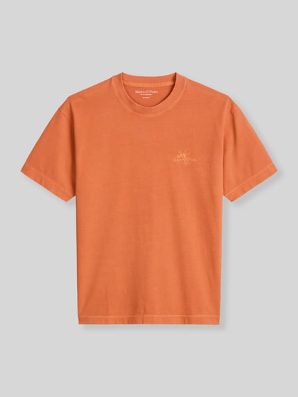 Marc O'Polo Loose Fit T-Shirt aus reiner Baumwolle Orange 2