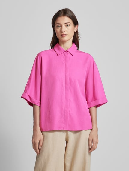 Jake*s Collection Blouse met 3/4-mouwen Felroze - 4