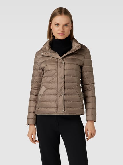 GANT Gewatteerd jack met labeldetail Taupe - 4