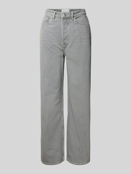 Samsøe Samsøe Jeans mit weitem Bein Modell 'SHELLY' Mittelgrau Melange 2