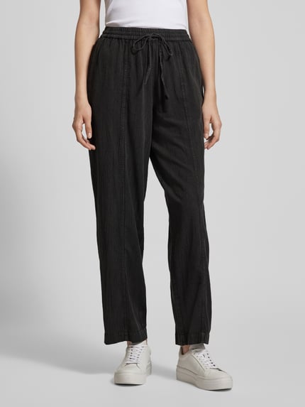 VERO MODA Comfort Fit Weite Hose im Denim-Look Modell 'ANDIE' Black 4