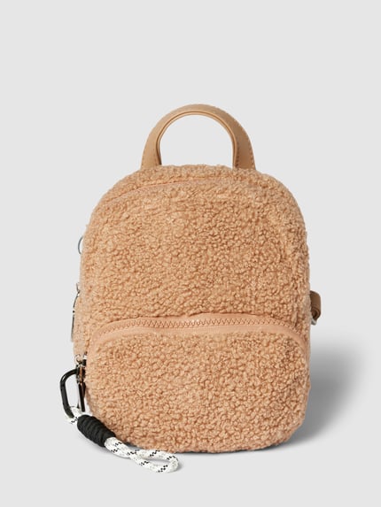 Seidenfelt Rucksack in Teddyfell-Optik Modell 'Hellvi' Camel 2
