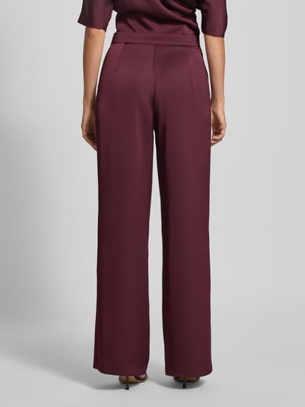 SWING Stoffhose mit Knopf- und Reißverschluss Dunkelrot 5