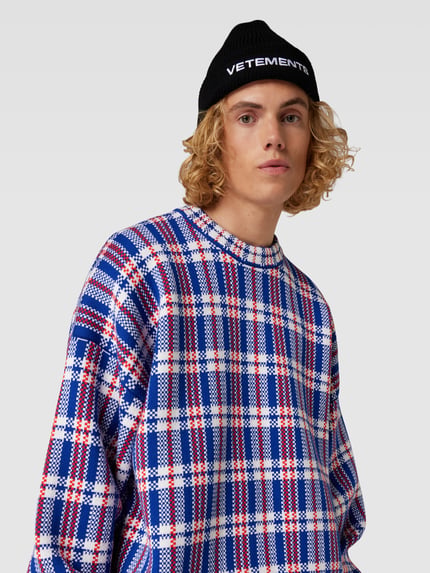 VETEMENTS Wollen muts in riblook Zwart - 1