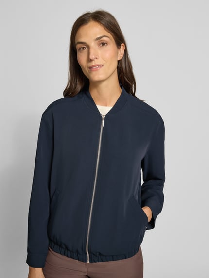 Tom Tailor Relaxed Fit Blouson mit College-Kragen Dunkelblau 3