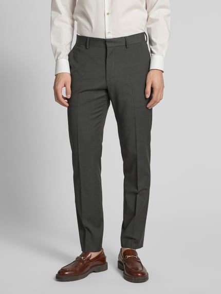 Tiger of Sweden Regular fit pantalon met wol model 'Tenutas' Donkergroen - 4