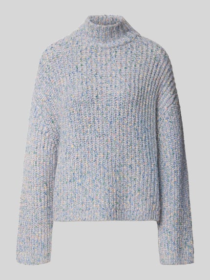 Jake*s Casual Strickpullover mit Stehkragen Lavender 2