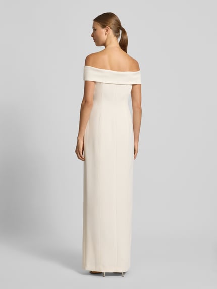 Lauren Ralph Lauren Abendkleid mit Carmen-Ausschnitt Ecru 5