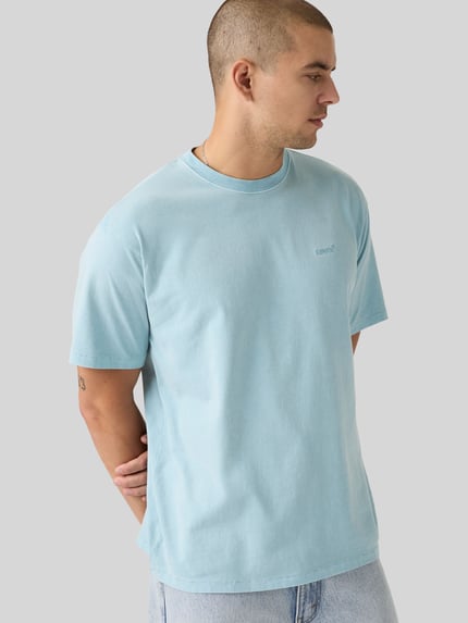 Levi's® Regular Fit T-Shirt mit Logo-Stitching Hellblau 1
