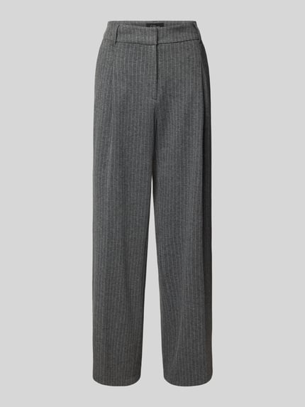 s.Oliver BLACK LABEL Comfort Fit Hose mit weitem Bein aus Interlockjersey Anthrazit 2