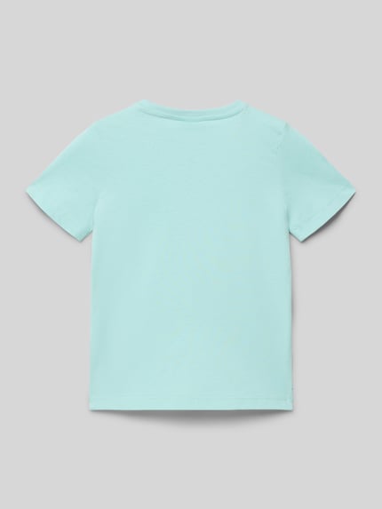 s.Oliver RED LABEL Regular Fit T-Shirt aus reiner Baumwolle Helltuerkis 3