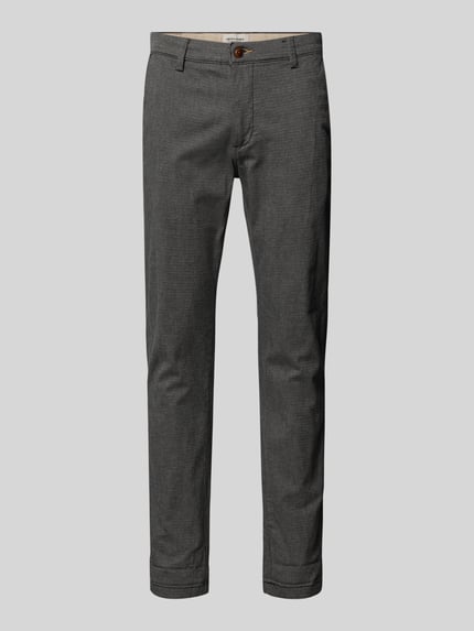 JACK & JONES Slim Fit Hose mit Gürtelschlaufen Modell 'MARCO' Anthrazit Melange 2