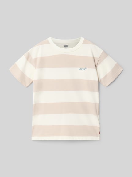 Levi’s® Kids Regular Fit T-Shirt aus Baumwoll-Mix Stein 1