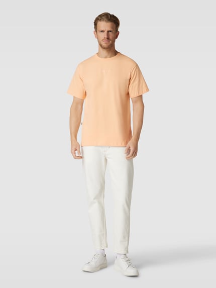 Colours & Sons T-Shirt mit Label-Stitching Orange 1