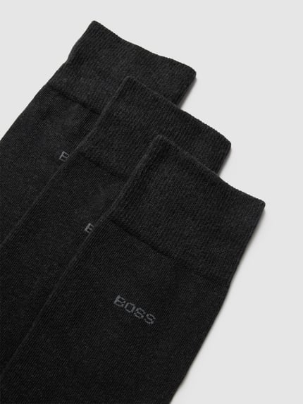 BOSS Socken mit Label-Detail im 3er-Pack Anthrazit 2