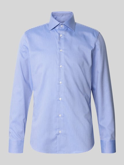 Seidensticker Koszula biznesowa o kroju slim fit z czystej bawełny Błękitny 2