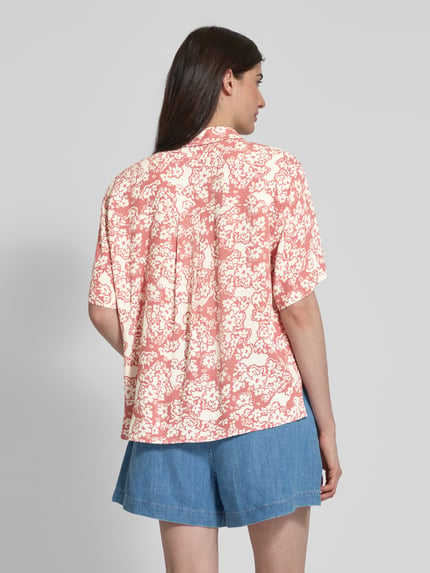 Jake*s Studio Woman Bluzka o kroju relaxed fit z wiskozy z rękawem o dł. 1/2 Terakotowy 5