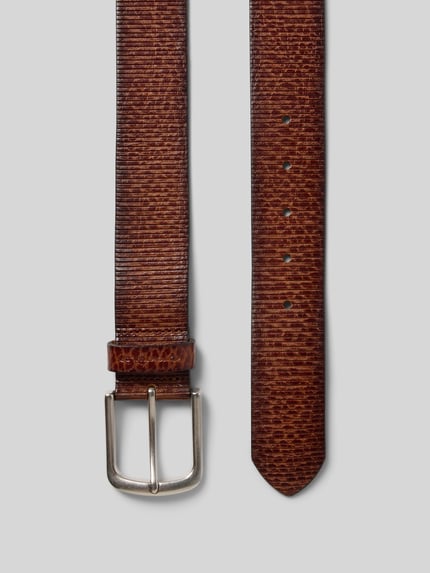 Tom Tailor Gürtel aus echtem Leder Modell 'ROY' Cognac 3