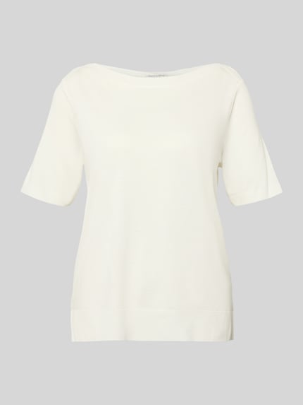 Produktfoto, Regular Fit T-Shirt aus Lyocell-Baumwoll-Mix von Marc O'Polo, efekt: jednolity kolor, dekolt w łódkę, krótki rękaw, drobny splot