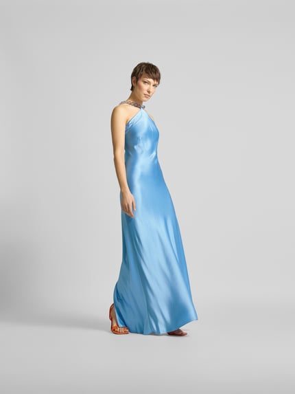 Staud Maxi-jurk met halter Lichtblauw - 1
