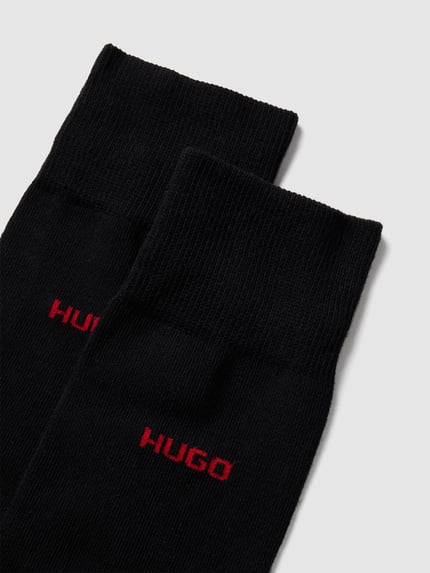 HUGO Sokken met labeldetail in een set van 2 paar Zwart - 2