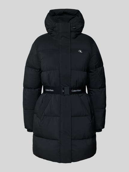Calvin Klein Jeans Steppmantel mit Label-Print Black 2