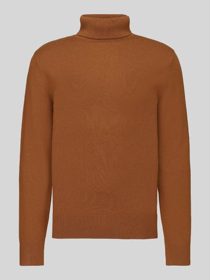 Selected Regular Fit Pullover aus reiner Wolle Modell 'TRAY' Kupfer 2
