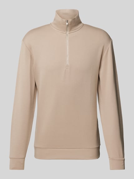 Selected Bluza z zapinanym kołnierzem model ‘MANUEL’ Piaskowy 2