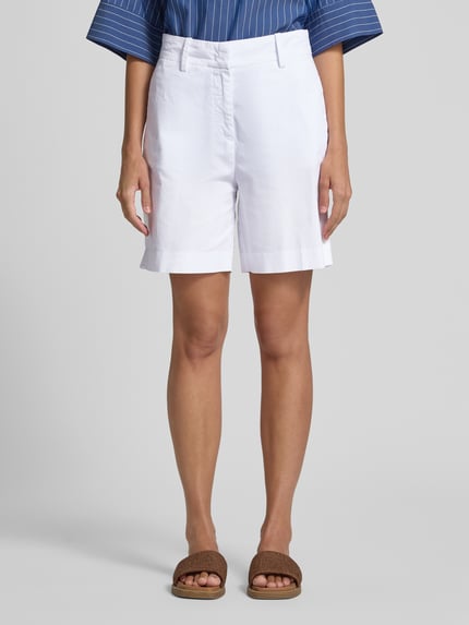 Marc O'Polo Slim fit korte broek van twill  Wit - 4