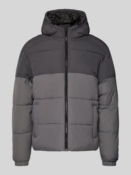 JACK & JONES Steppjacke mit Reißverschluss Modell 'MAZE' Mittelgrau 2