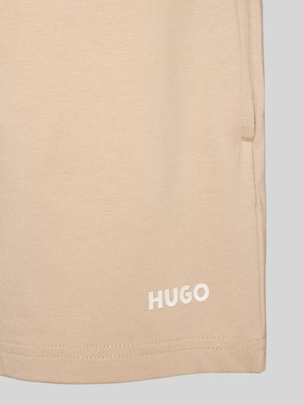HUGO Pyjama-Shorts mit elastischem Bund Beige 2