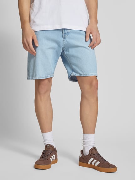 JACK & JONES Loose Fit Jeansshorts im 5-Pocket-Design Modell 'TONY' Hellblau 4