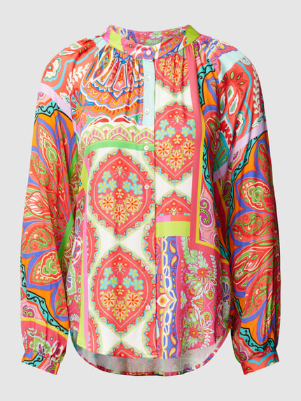 Tonno & Panna Blouse met paisleymotief, model 'Birteton' Felroze - 2