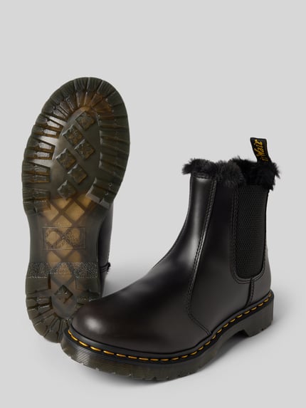 Dr. Martens Chelsea boots van echt leer, model 'Leonore' Zwart - 4