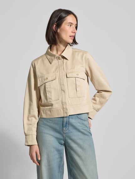 IQ Studio Hemdjacke mit Pattentaschen Sand 4