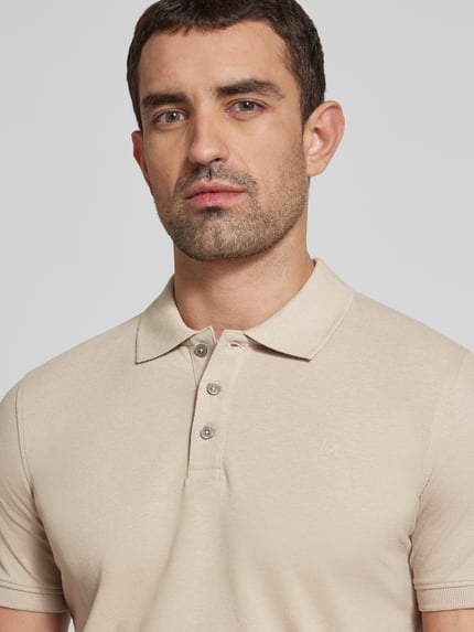 Matinique Koszulka polo o kroju regular fit z krótką listwą guzikową model ‘poleo’ Beżowy 3