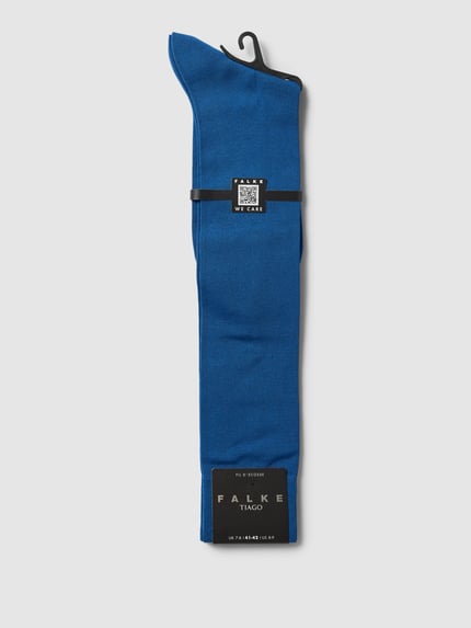 FALKE Kniekousen met logostitching model 'Tiago' Oceaanblauw - 3