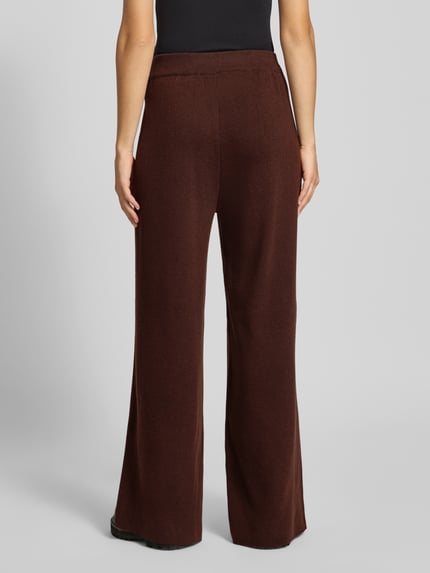 Karo Kauer Stoffhose mit Woll-Anteil Dunkelbraun 5