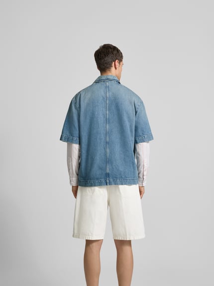 WON HUNDRED Freizeithemd in Denim-Optik Blau 5