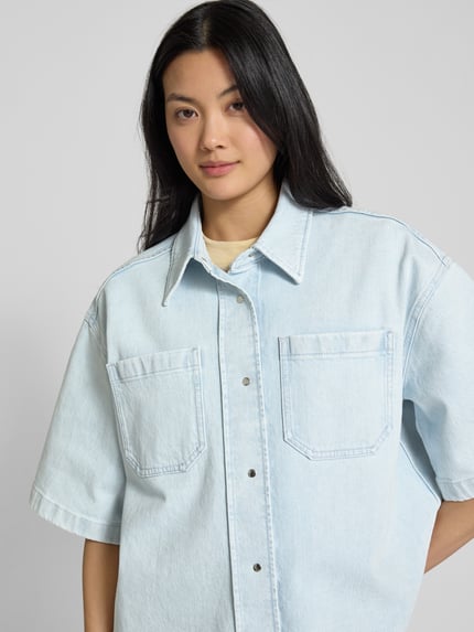 IVY OAK Regular Fit Jeansbluse mit Brusttaschen Modell 'ERICA' Bleu 3