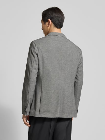 Pierre Cardin slim fit 2-knoopscolbert met structuurpatroon Antraciet - 5