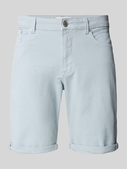 Produktfoto, Jeansshorts mit Umschlag und Eingrifftaschen Modell 'RICK ALLEN' von Jack & Jones in Hellblau, Baumwoll-Elasthan-Mix, Regular Fit