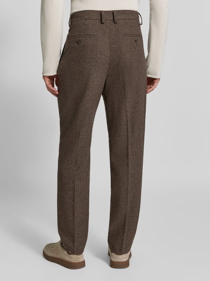 Lindbergh Straight Fit Stoffhose mit Baumwoll-Anteil Schoko 5