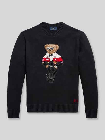 Polo Ralph Lauren Pullover mit Bären-Intarsie Black 2