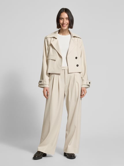 Gestuz Trenchcoat met viscose Model 'edina' Beige - 1